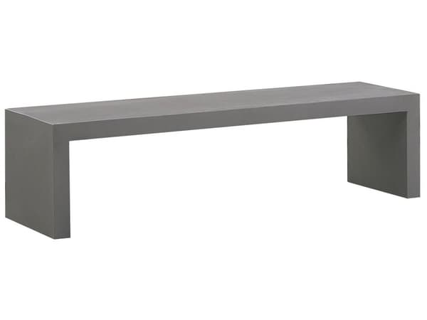 Grå betonimiteret havebænk 150 x 40 cm 2-personers moderne industriel stil