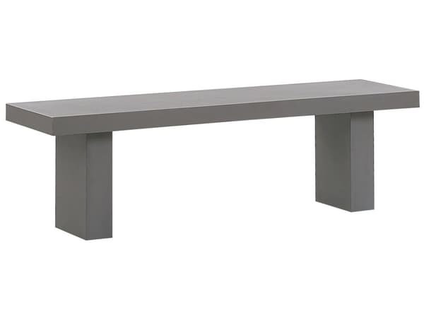 Grå betonimiteret havebænk 150 x 40 cm 2-personers moderne industriel stil