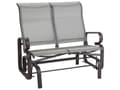 Miniatyrbillede 5 af 10: Havebænk Brun Aluminium PVC 114 x 78 x 105 cm UV-bestandig Vandafvisende Moderne Gynge Sæde Design til Altan Terrasse Havemøbel Indretning