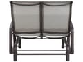Miniatyrbillede 6 af 10: Havebænk Brun Aluminium PVC 114 x 78 x 105 cm UV-bestandig Vandafvisende Moderne Gynge Sæde Design til Altan Terrasse Havemøbel Indretning