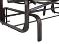 Miniatyrbillede 8 af 10: Havebænk Brun Aluminium PVC 114 x 78 x 105 cm UV-bestandig Vandafvisende Moderne Gynge Sæde Design til Altan Terrasse Havemøbel Indretning