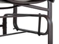 Miniatyrbillede 9 af 10: Havebænk Brun Aluminium PVC 114 x 78 x 105 cm UV-bestandig Vandafvisende Moderne Gynge Sæde Design til Altan Terrasse Havemøbel Indretning