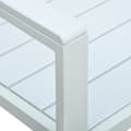 Miniatyrbilde 5 av 6: vidaXL Hagebenk 120 cm HDPE hvit treutseende
