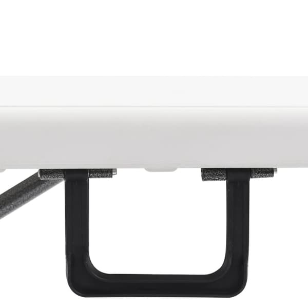 vidaXL Hopfällbara trädgårdsbänkar 2 st 180 cm HDPE vit