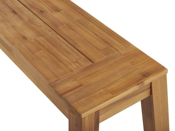 Havebænk Lyst Lamineret Akacietræ 160 cm til Hjemmet på Terrasse Altan Rustik Moderne Stil