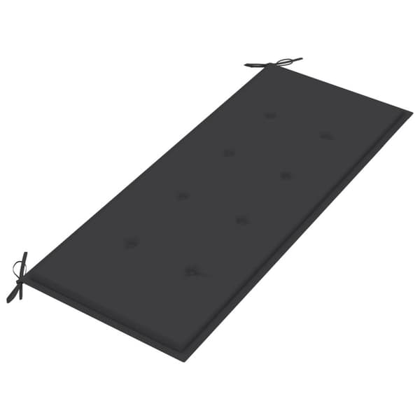 vidaXL Hagebenk med pute 120 cm heltre akasie