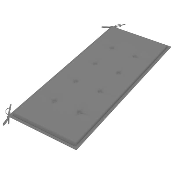 vidaXL Hagebenk med pute 120 cm bambus