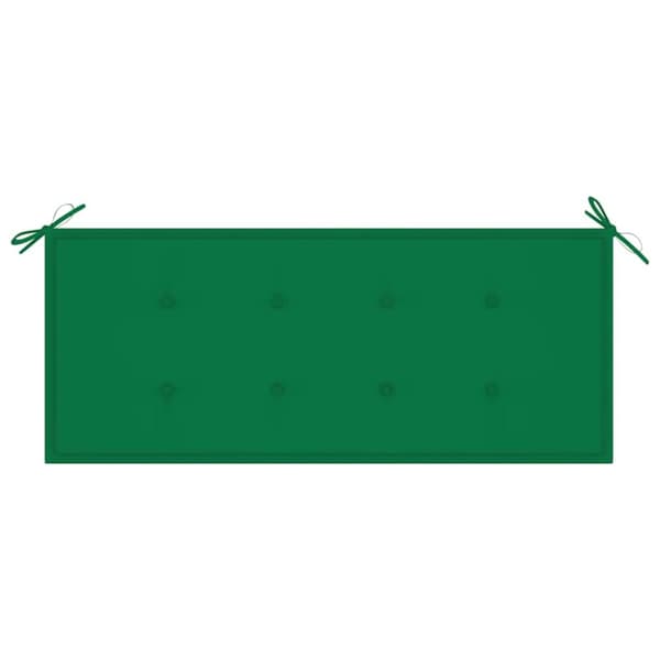 vidaXL Hagebenk med pute 120 cm bambus
