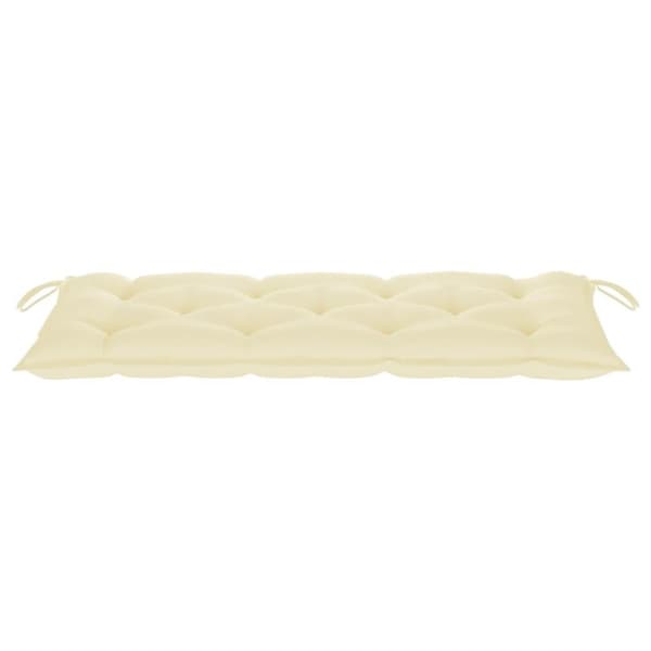 vidaXL Trädgårdsbänk med dyna 120 cm bambu