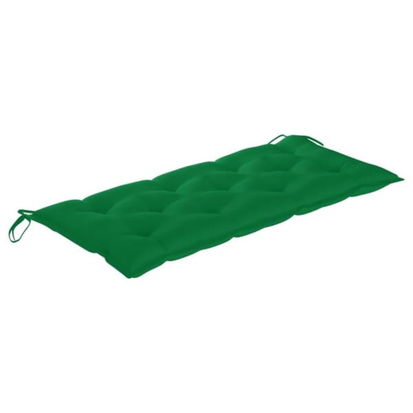 vidaXL Trädgårdsbänk med dyna 120 cm bambu