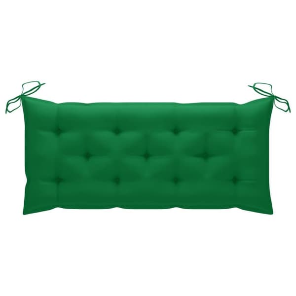 vidaXL Trädgårdsbänk med dyna 120 cm bambu