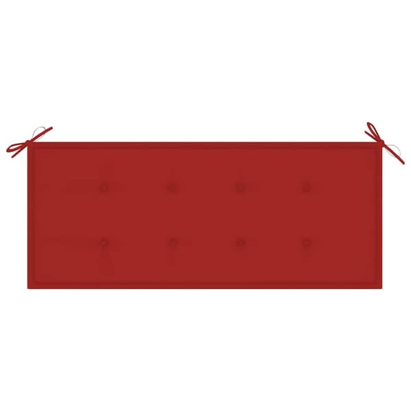 vidaXL Hagebenk med pute 120 cm bambus