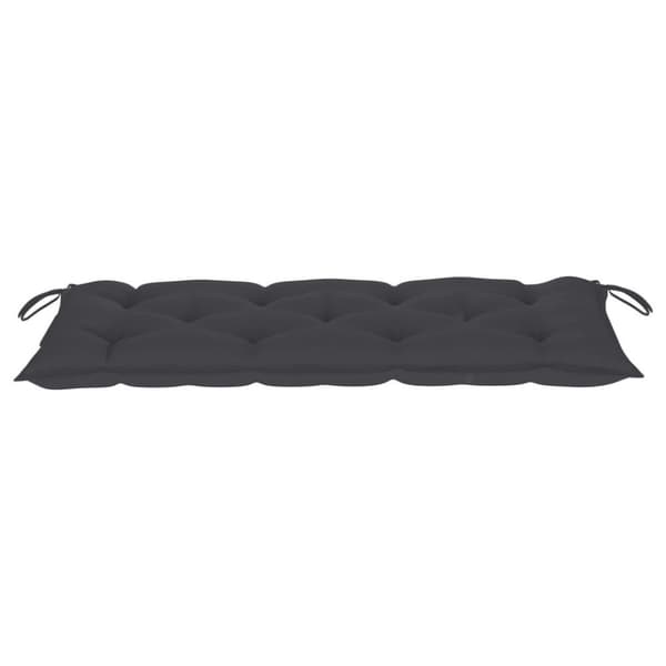 vidaXL Trädgårdsbänk med dyna 120 cm bambu