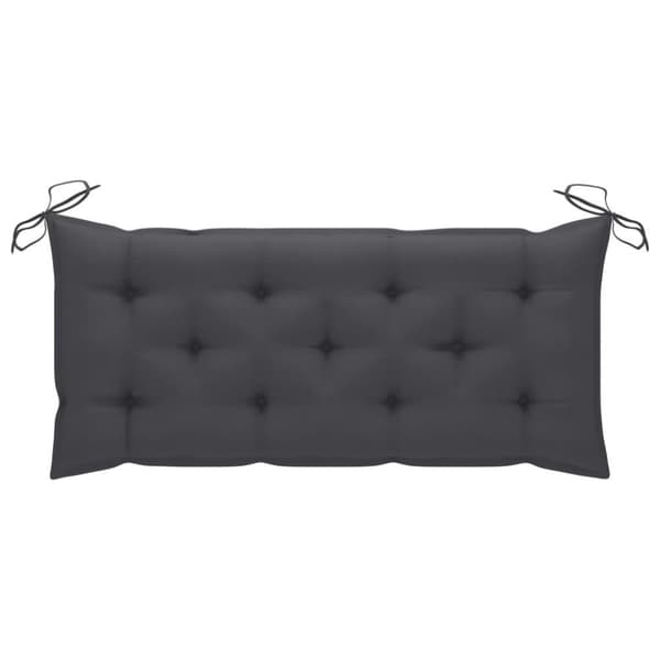 vidaXL Trädgårdsbänk med dyna 120 cm bambu