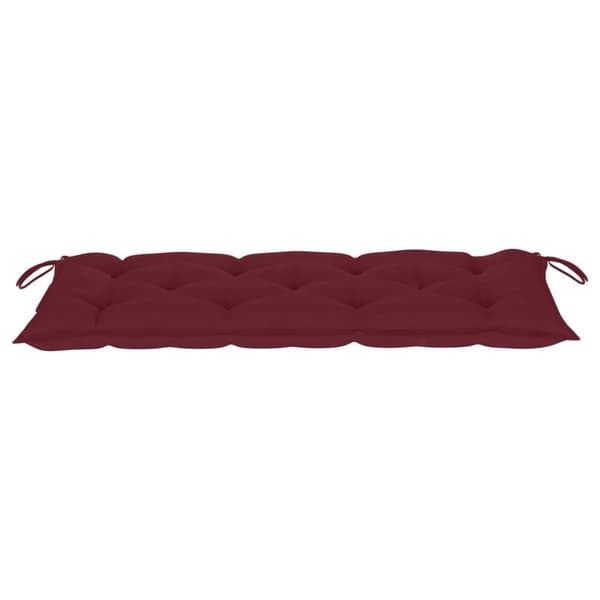 vidaXL Trädgårdsbänk med dyna 120 cm bambu