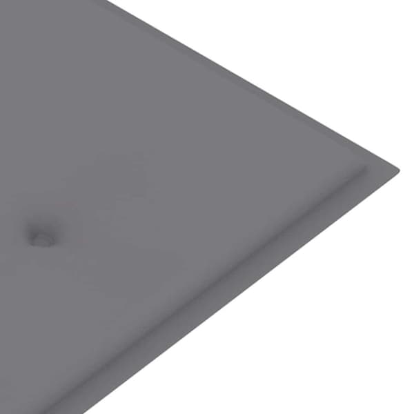 vidaXL Trädgårdsbänk 3-sits med dyna 150 cm massivt eukalyptusträ