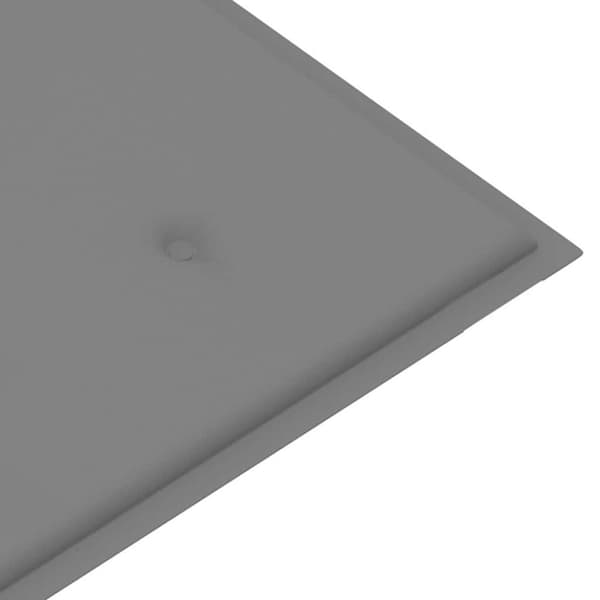 vidaXL foldbar havebænk med hynde 118 cm bambus