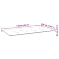 Miniatyrbillede 9 af 9: vidaXL foldbar havebænk med hynde 118 cm bambus
