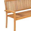 Miniatyrbilde 4 av 9: vidaXL Stablebenk med pute 159 cm heltre teak