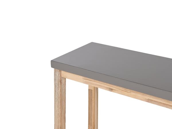 Puutarhapenkki harmaa kolmelle 160 cm betoniefektillä ulkokäyttöön moderni tyyli