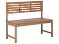 Miniatyrbild 1 av 5: Utomhusbänk Acacia Wood 50 x 110 cm 2-sits Liten uteplats Väderbeständig