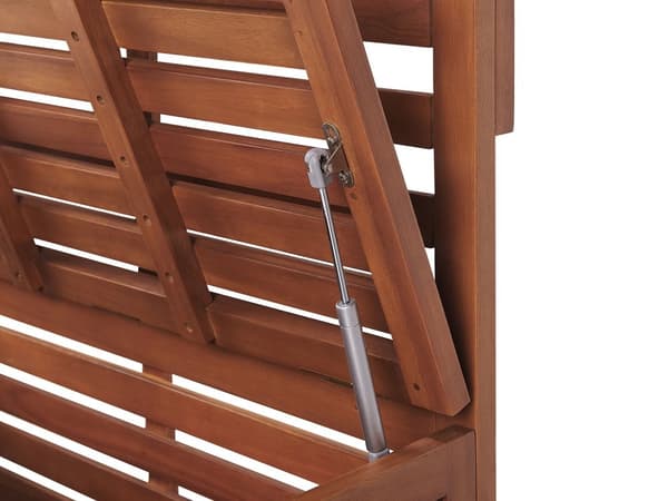 Havebænk Akacietræ 170 x 80 cm med Opbevaring Hylder Balkon Terrasse Væg