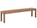Pikkukuva 1 / 7: Puutarhapenkki vaalea puu 170 x 35 cm eukalyptuspuu kolmelle sisälle ulos rustiikkinen