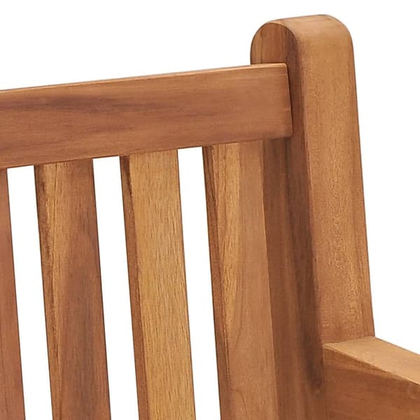vidaXL havebænk 228 cm massivt teaktræ