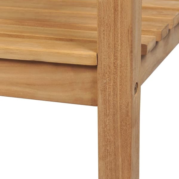 vidaXL havebænk 228 cm massivt teaktræ