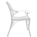 Miniatyrbillede 4 af 7: vidaXL havebænk 102 cm støbt aluminium hvid