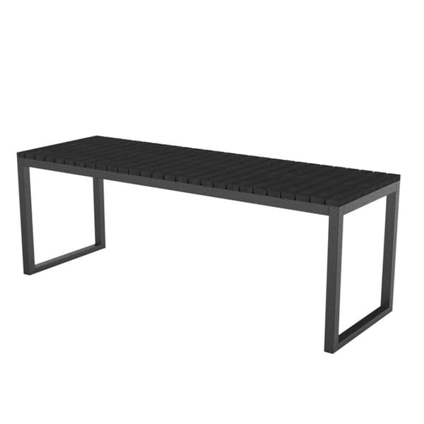 Iris havebænk, 120 cm sort/sort.