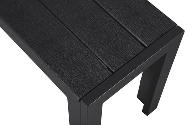Ikky havebænk, 132 cm sort/sort.