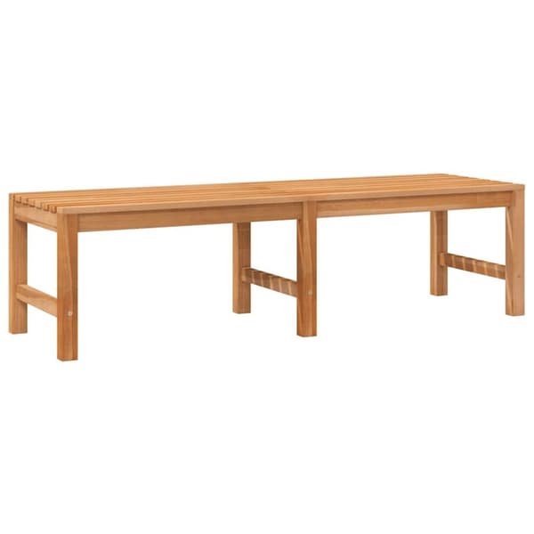 vidaXL havebænk 150 cm massivt teaktræ