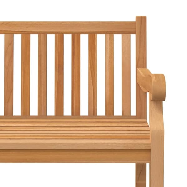 vidaXL havebænk 150 cm massivt teaktræ