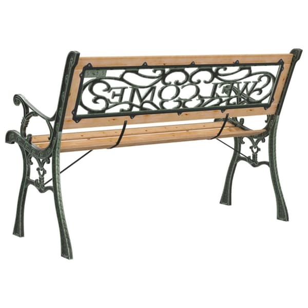 vidaXL Hagebenk 122 cm heltre gran