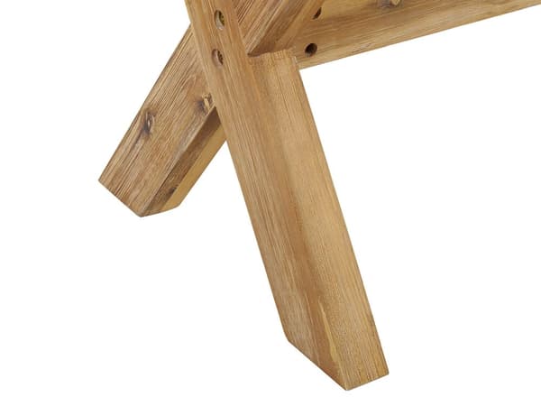 3-sits Trädgårdsbänk Utomhus Vit Ljus trä Fiber Betongskiva Acaciaträ Bas Modern Veranda