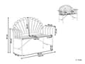 Miniatyrbilde 3 av 8: Hagebenk Rosa Metall 125 cm for Terrasse Hage Balkong