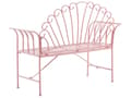 Miniatyrbilde 6 av 8: Hagebenk Rosa Metall 125 cm for Terrasse Hage Balkong