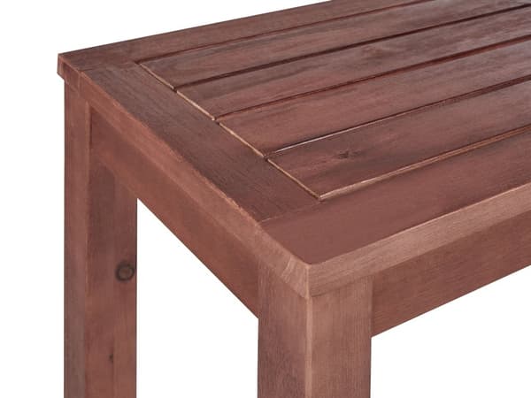 Hagebenk Naturlig Eukalyptustre 160 cm Rektangulær Rustikk stil Terrasse Balkong Innendørs Utemøbler