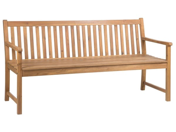 Hagebenk Lys Akasietre 180 cm Spaltedesign Utendørs Uteplass Rustikk Stil