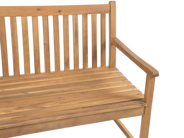 Hagebenk Lys Akasietre 180 cm Spaltedesign Utendørs Uteplass Rustikk Stil
