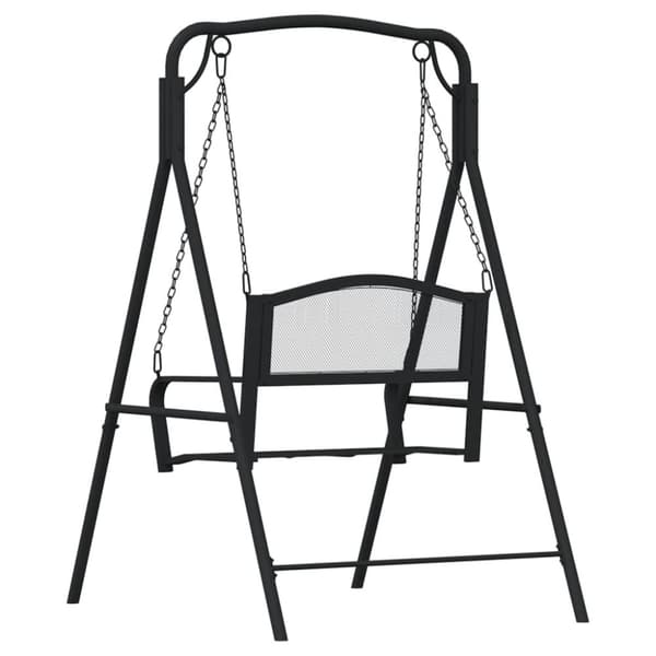 vidaXL Hammock 124 cm svart stål