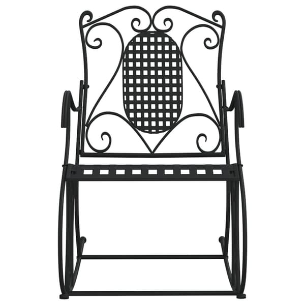 vidaXL Gyngebenk 84 cm svart stål