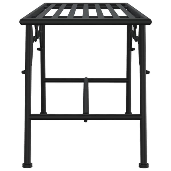 vidaXL Benk tre 110 cm svart stål