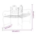 Miniatyrbillede 6 af 6: vidaXL bænk til træ 150 cm stål sort