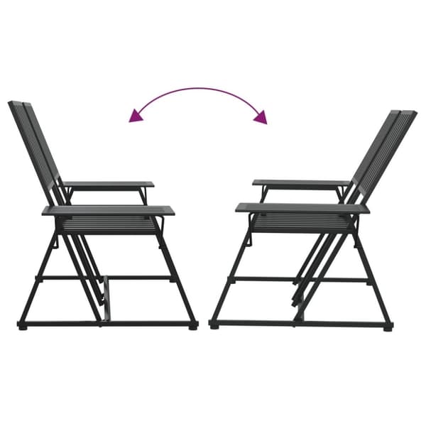 vidaXL 2-istuttava Puutarhapenkki 165 cm musta teräs
