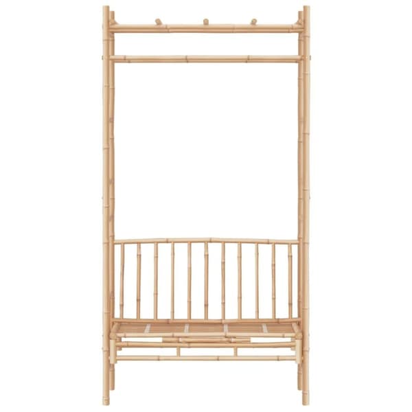 vidaXL Puutarhapenkki pergolalla 116 cm bambu