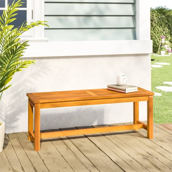 vidaXL havebænk 110x35x45 cm massivt akacietræ