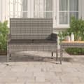 Miniatyrbillede 1 af 10: vidaXL 2-personers havebænk med hynder polyrattan grå