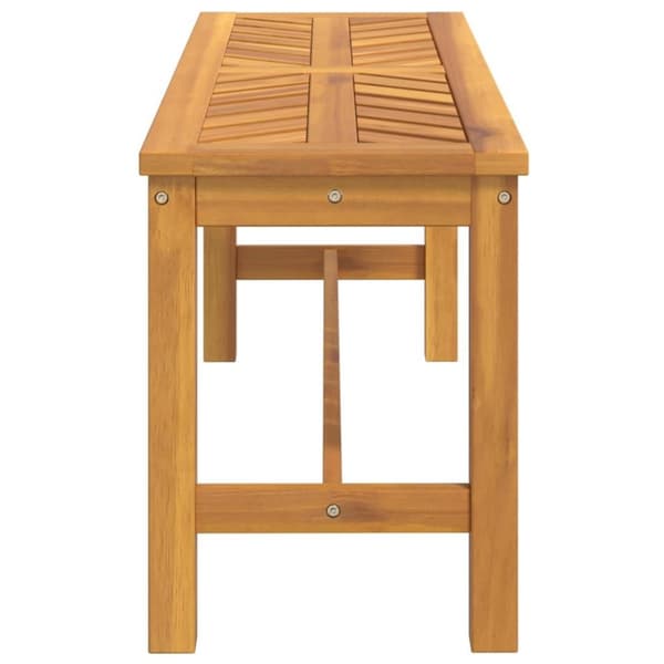 vidaXL Hagebenk 110 cm heltre akasie
